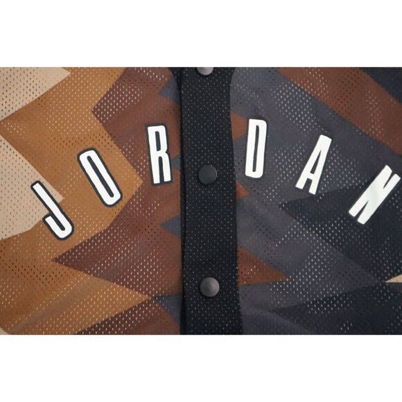 Nike Jordan FB7338-133 Unisex Sz M Brown Baseball Style Loose Fit Jersey Shirt - Picture 6 of 9